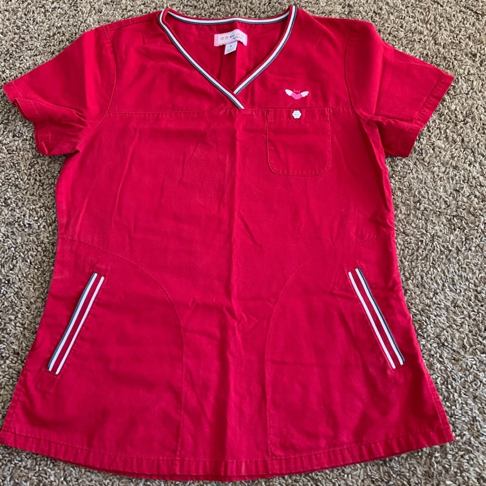 Small Koi scrub top